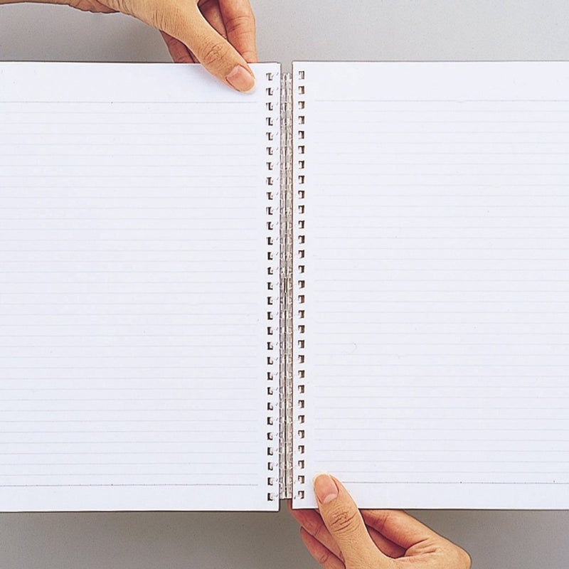 LIHIT LAB. Refillable Notebook (Journal), Lined Paper, 9.9 x 7.3 inches, Green (N1608-7) - Image 5
